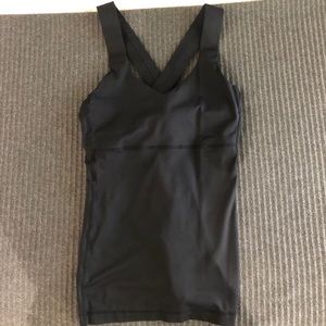 Lululemon Black Push Your Limits Tank!